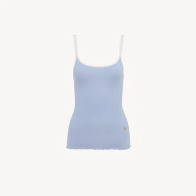 CHLOÉ FITTED TANK TOP IN COTTON