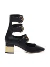 Chloé Alize Pumps In Black Leather In Black