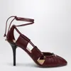 Chloé Luna 90 Cut-out Leather Pumps In Red