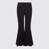 Chloé Acetate And Silk Trousers With Flared Bottom In Purple
