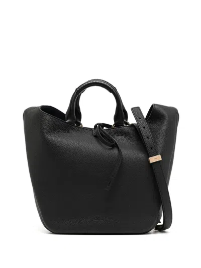 Chloé Deia Leather Tote Bag In Black