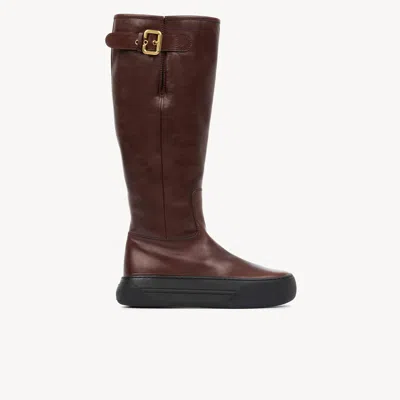 Chloé Delia Boot In Brown