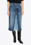 Chloé Blue Bermuda Patchwork Denim Shorts