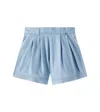 Chloé Denim Bermuda Shorts In Blue