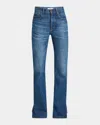 Chloé Denim Bootcut-leg Split-hem Pants In Blue