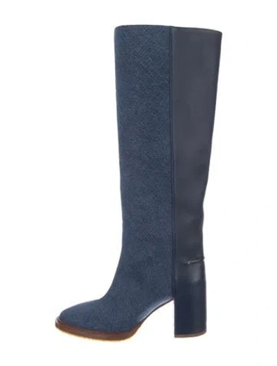 Pre-owned Chloé Denim Boots In Blue