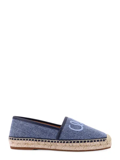 Chloé Denim Espadrillas With Embroidered Logo