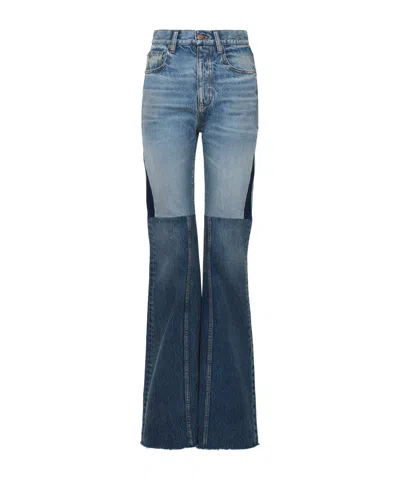 Chloé Denim Horn Stitching Jeans In Bunt