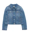 Chloé Long-sleeved Denim Coat In Blue