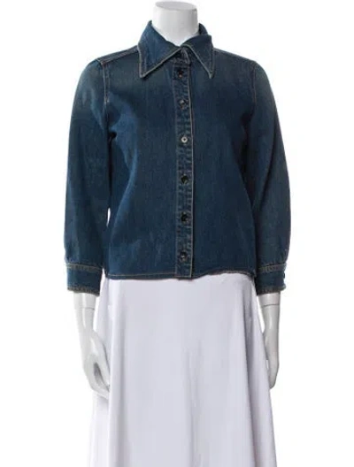 Pre-owned Chloé Denim Jacket In Blue