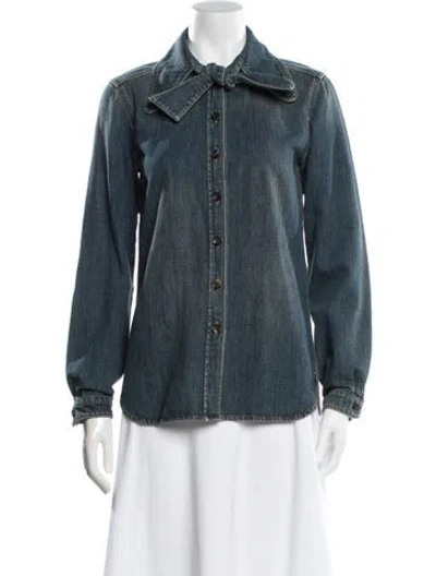 Pre-owned Chloé Denim Jacket In Blue