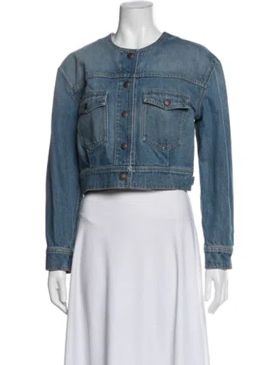 Pre-owned Chloé Denim Jacket In Blue