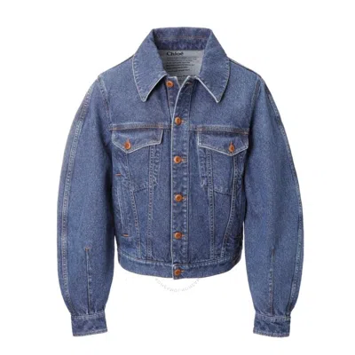 Chloé Chloe Denim Jacket In Blue