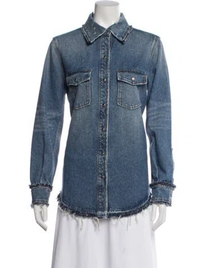 Pre-owned Chloé Denim Jacket W/ Tags In Blue