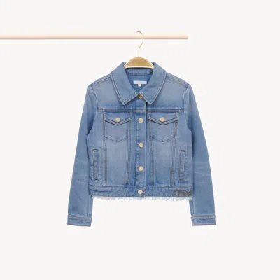 Chloé Blue Washed-effect Denim Jacket