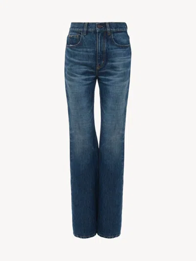 Chloé Blue Cotton Denim Jeans