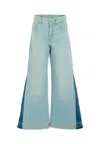 Chloé Denim Jeans For Girl With Logo In Blue