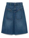 Chloé Denim Midi Skirt
