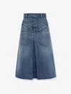 Chloé Knee-length Skirt In Washed Blue Denim Women In Blue