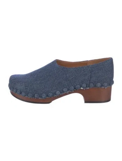 Pre-owned Chloé Denim Mules In Blue