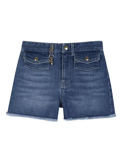 Chloé Kids' Denim Short In Blue