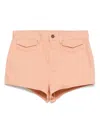 Chloé High Waist Shorts With Front And Back Pockets