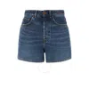 Chloé Mid Wash Kadovar Denim Shorts In Blue