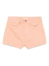 Chloé High Waist Shorts With Front And Back Pockets In Orange