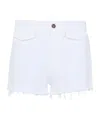 Chloé Denim Shorts With Belt Loops In White