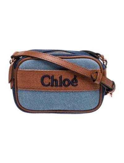 Pre-owned Chloé Denim Shoulder Bag 2024 In Blue