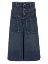 Chloé Denim Skirt Skirts Blue In Blue