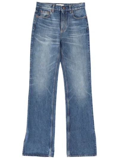 Chloé Women Denim Straight High Rise Jeans, 27 Luxury Jeans For Women Darveys In Blue