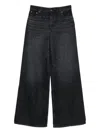 Chloé Wide-leg Denim Trousers With Belt Loops In Black
