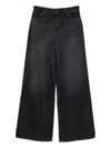 Chloé Wide-leg Denim Trousers With Belt Loops In Black