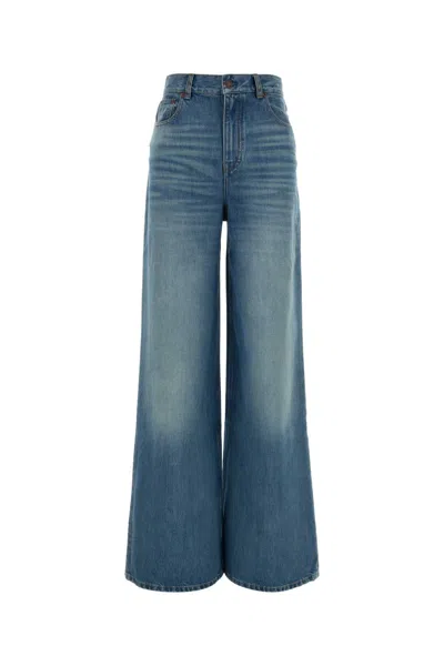 Chloé High-waisted Denim Flare Jeans In Blue