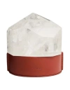 Chloé Design Object White Size - Hyaline Quartz, Brass, Calfskin In Brown