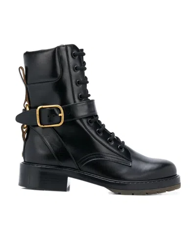 Chloé Diane Ankle Boots In Black