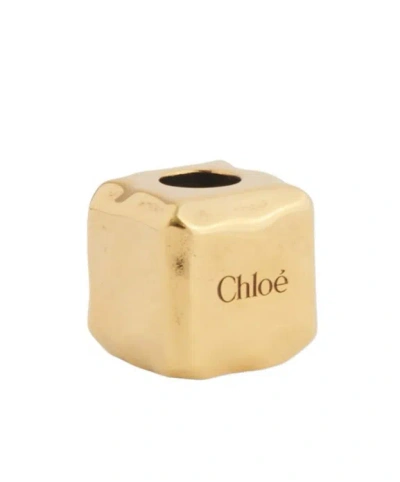 Chloé Dice Bracelet Bag Pendant In Nude