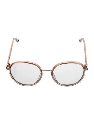 Pre-owned Chloé Diororigins2 Round Eyeglasses In Neutral