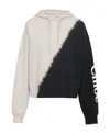 Chloé Logo Dip-dyed Hoodie In Black