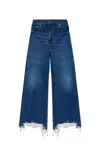 Chloé Cropped Wide-leg Jeans In Blu