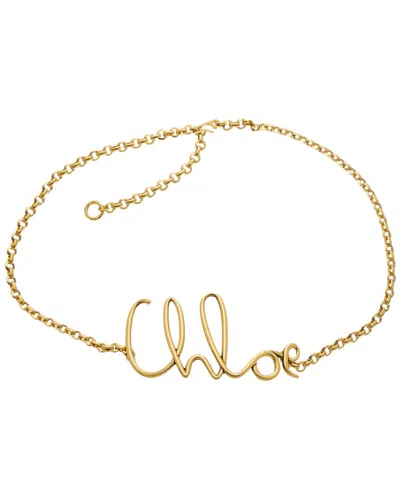 Chloé Dnu Pack  Iconic Small Belt In Yellow