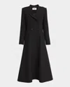 Chloé Notched-collar Belted Single-breasted Coat In Black