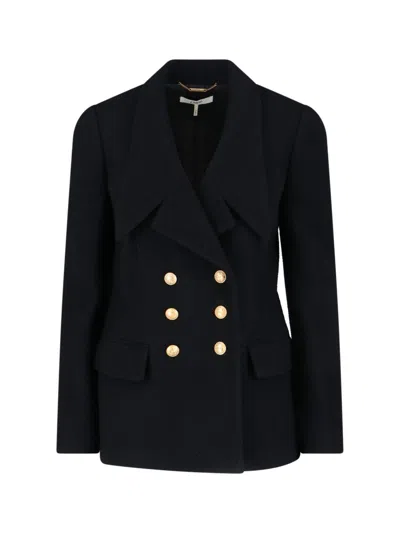 Chloé Double-breasted Black Blazer With Classic Lapel