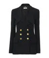 Chloé Cascade-lapel Double-breasted Boucle Jacket In Black