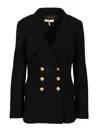 Chloé Cascade-lapel Double-breasted Boucle Jacket