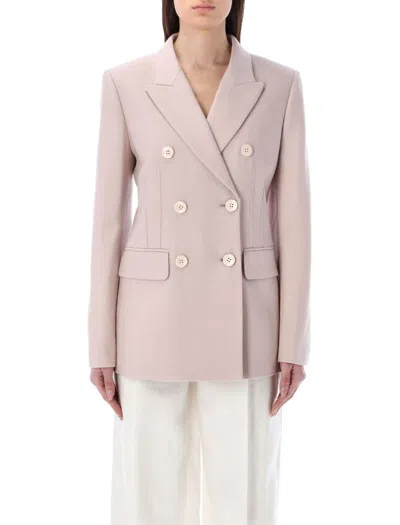Chloé Double-breasted Blazer In Nude & Neutrals