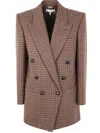 Chloé Double Breasted Coat Clothing In Brown