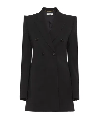 Chloé Double-breasted Dress In Black
