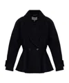 Chloé Chloe Women Short Coat With Ruffles In Black